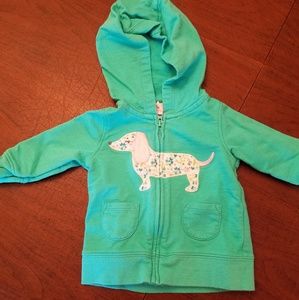Carter's hoodie with dog applique